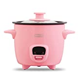 DASH Mini Rice Cooker Steamer with Removable Nonstick Pot, Keep Warm Function & Recipe Guide, 2 cups, for Soups, Stews,...