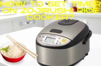 How to set timer on zojirushi rice cooker?